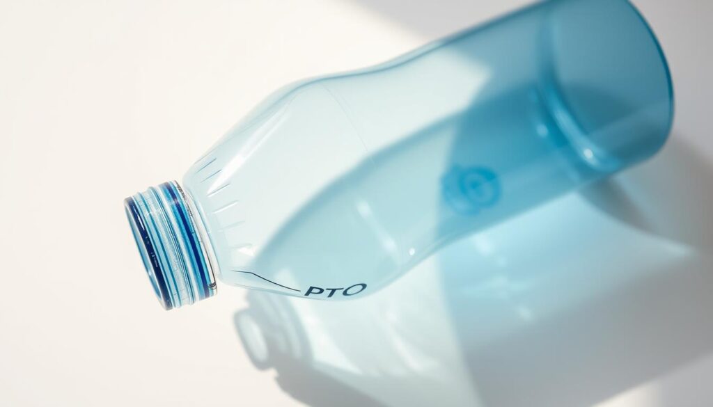 A close-up shot of a clear plastic PET bottle, freshly washed and neatly positioned on a clean, off-white surface. The bottle is illuminated by soft, natural lighting, casting gentle shadows that accentuate its simple, yet functional design. The image conveys a sense of order and preparedness, reflecting the basic steps involved in repurposing these common household items. The focus is on the bottle itself, allowing the viewer to appreciate its form and consider the creative potential within this everyday object.