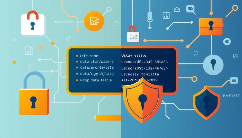 Representação visual de preocupações com privacidade de dados em sistemas de inteligência artificial